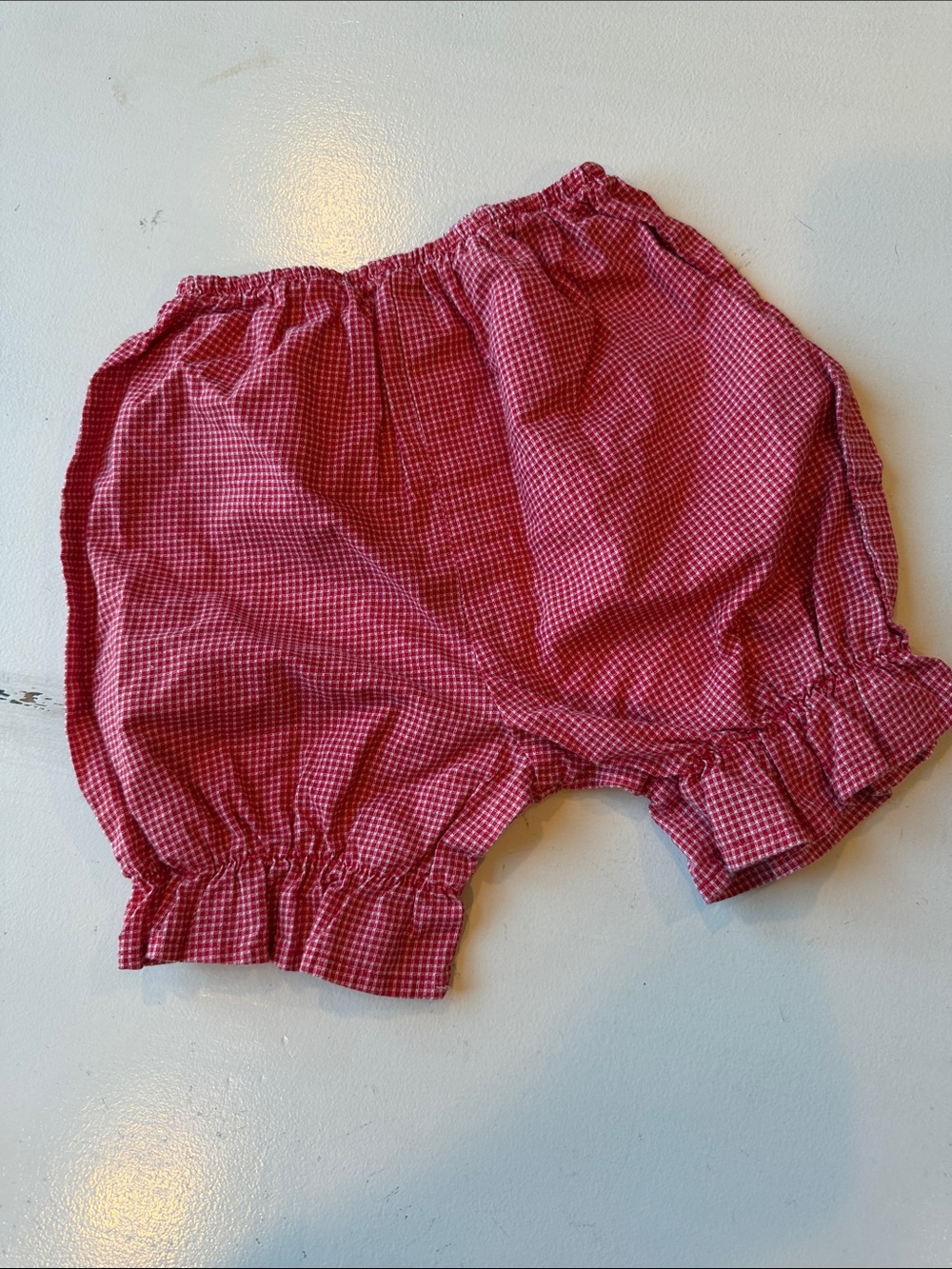 Red and white plaid bloomers